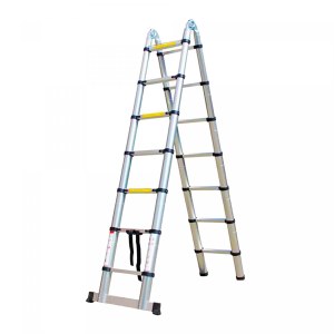 Herzberg HG-5440: Escalera telescópica retráctil de aluminio - 4.4M